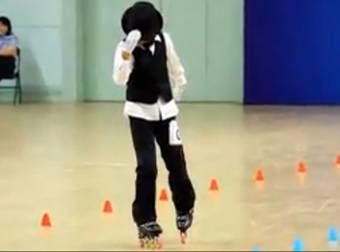 What One Woman Can Do With Some Roller Blades And Cones Is Unbelievable.