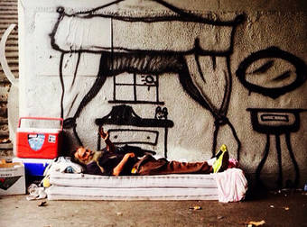 A Street Artist Raises Homelessness Awareness In An Awesome Way. A Must See.
