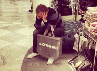 These Miserable Men Are SO Over Shopping Right Now. The Poor Guys.