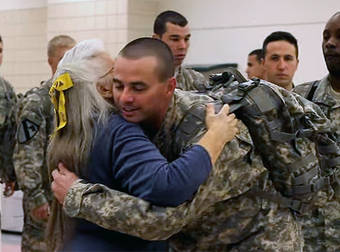 This Incredibly Kind Woman Is On A Mission To Hug As Many Soldiers As She Can.