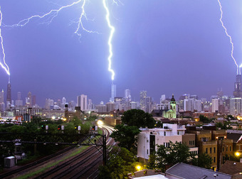 You Won’t Believe What This Videographer Captured Above The Chicago Skyline. It’s Electrifying.