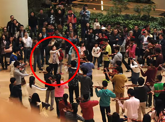 Young Musicians Surprise Mall Goers With A Magical Flash Mob Performance.