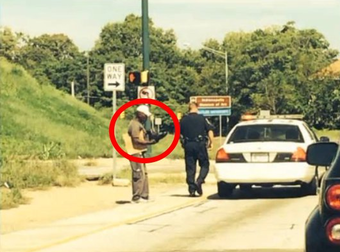 Instead Of Giving Him A Ticket, This Police Officer Gave This Homeless Man Shoes.