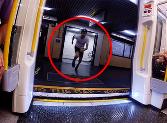 Man Races A London Train By Running Overground From One Station To The Next.