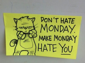 Speaking Of Being Awesome, There’s A Guy Leaving Motivational Post It Notes In Random Places.