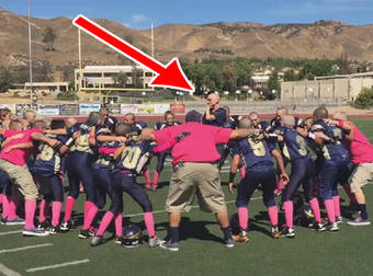 A Football Team Surprises A Mother Battling Cancer With This Show Of Support.