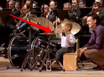 A 3 Year-Old Was Able To Play The Drums With An Orchestra. He Was Epic.