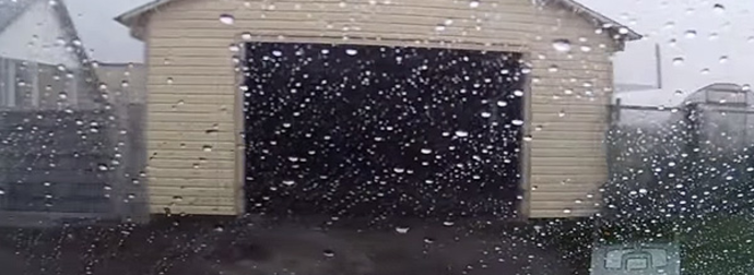 Scary Tornado Tears A Man’s Garage Down Seconds After He Reverses Out Of It.