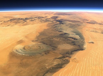 This Is What The Largest Hot Desert In The World Looks Like From Space.