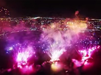 Stop What You’re Doing. Some Guy Strapped A GoPro Camera On A Drone And Flew It Into A Fireworks Show.