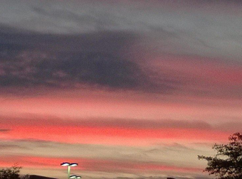 A Few People Were Treated To The Most Patriotic Sunset You’ll Ever See.