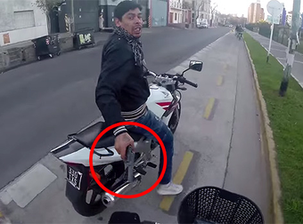 Man On A Cycling Tour Gets Robbed At Gunpoint And It’s All Caught On Tape.