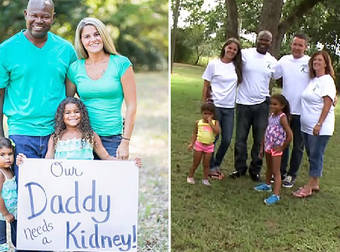 Little Girls’ Sign Goes Viral And Inspires A Total Stranger To Donate A Kidney To Their Father.
