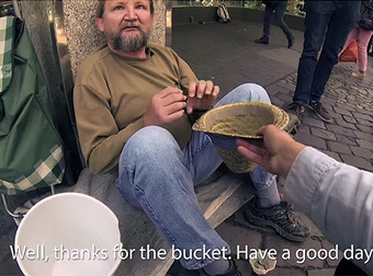 Three German Students Surprise A Homeless Man In The Most Beautiful Way.