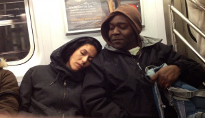 A Woman Falls Asleep On Random Strangers. And Their Reactions Are Priceless.