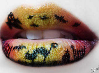 This Makeup Artist Creates Incredible And Whimsical Lip Art For Halloween.