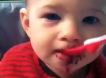An Adorable Baby Boy’s Reaction To Trying Food Is Overwhelmingly Cute.