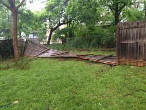 What This Guy Did After A Storm Destroyed His Fence Is Totally Brilliant. Take That, Nature!