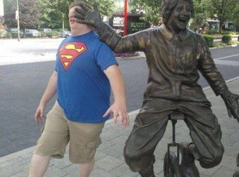 This Is What Happens When Really Immature People Find Statues In Public.