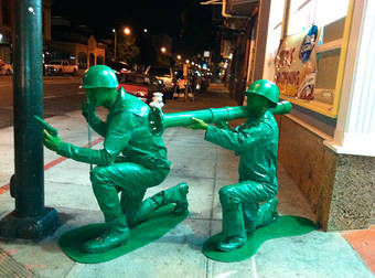 That’s Not A Real Rocket Launcher, But These Homemade Army Men Costumes Will Blow You Away.