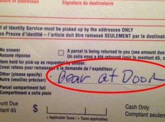 This Is The Best Excuse Ever To Not Deliver A Package. Oh My.