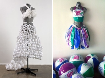 This Designer Uses Odd Materials For Her Dresses, But They End Up Being Awesome.