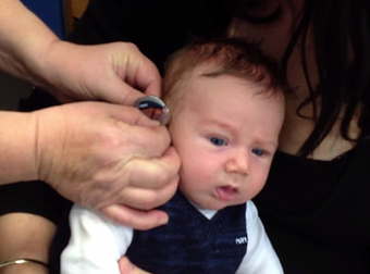 A Deaf Baby Experiences Hearing For The First Time… And This Is His Reaction.
