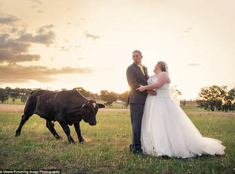 This Picture Perfect Wedding Day Was Almost Ruined By An Uninvited Guest.