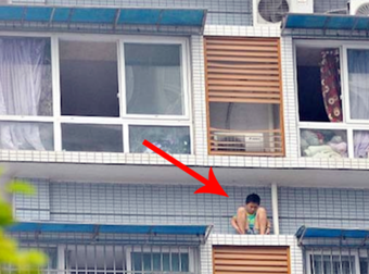 When This Kid Got Into Trouble, He Hid From His Mother In The Most Unusual Place.