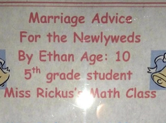 This Is The Best Marriage Advice You’ll Ever Find. It Was Written By A 10 Year Old.