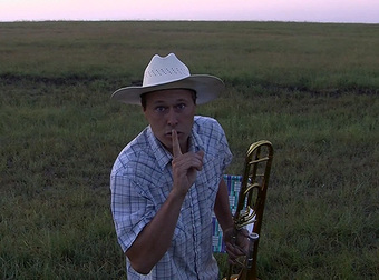 This Farmer Plays His Trombone, ‘Til The Cows Come Home. Literally.