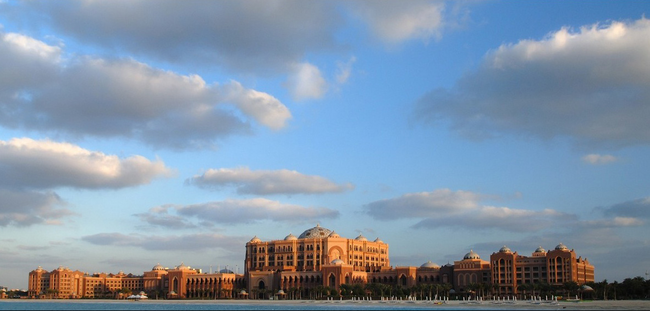 5.) <a href="https://www.kempinski.com/en/abudhabi/emirates-palace/welcome/">Emirates Palace, Abu Dhabi, United Arab Emirates</a>