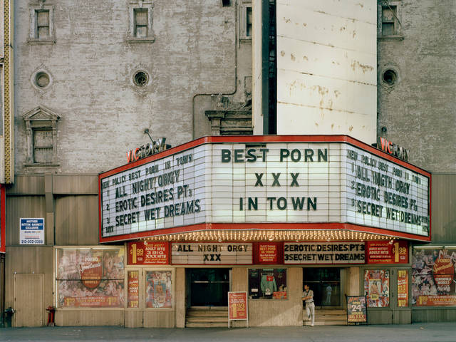 Times Square was once filled with porn theaters and sex shops.