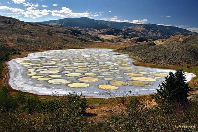 11.) Spotted Lake, Osoyoos, British Columbia, Canada