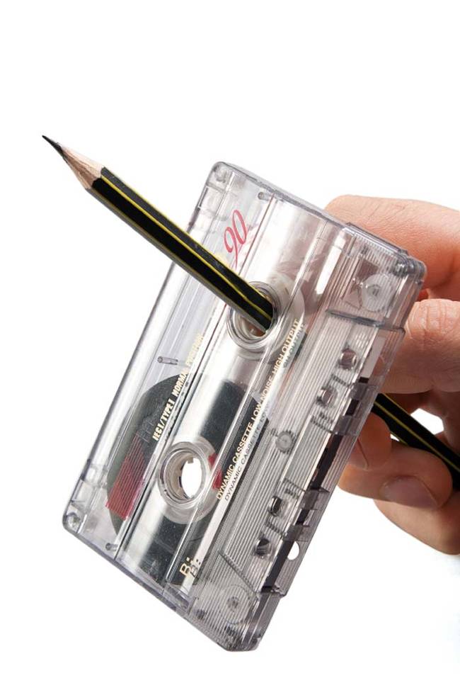 4. What happens when you combine a pencil and a cassette tape (e.g., rewinding your music manually)