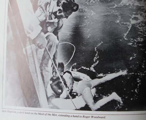 3.) Roger Woodward: As a boy, Roger was on vacation at Niagra Falls with his family. After a boating accident, Roger fell into the water and was swept over the falls, wearing only a life jacket. He is the youngest person to go over the falls unprotected and survive.