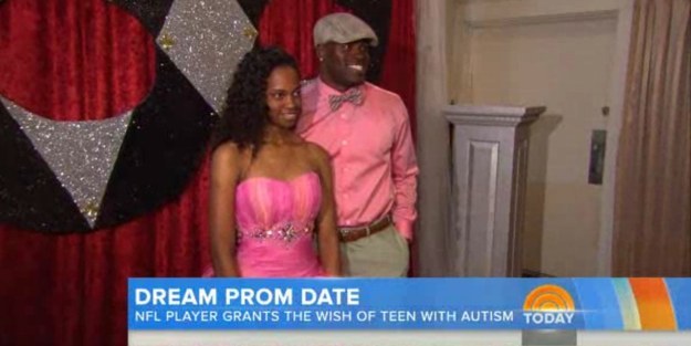 10.) Seattle Seahawks running back Christine Michael attended prom with Taylor Kirkwood. Taylor, who suffers from autism, couldn’t have been happier to be bringing a Super Bowl champion as a date.