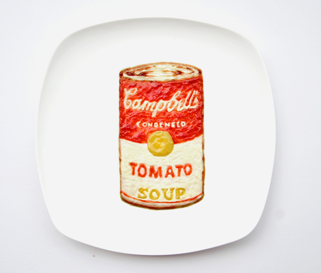 "Campbell's Tomato Soup" Day 11, made from ketchup, mayonnaise, mustard and oyster sauce.