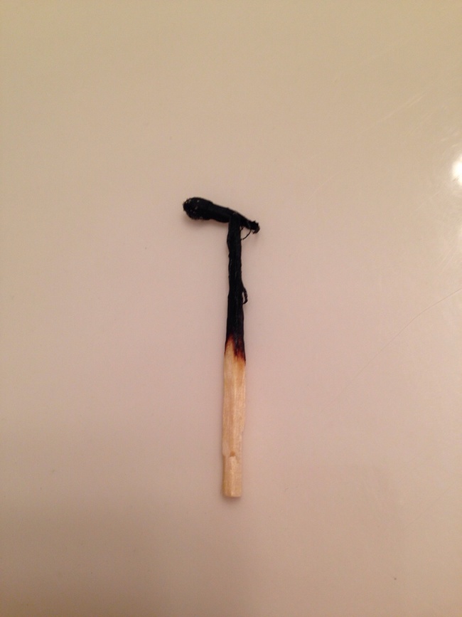 13. This matchstick looks like a microphone.