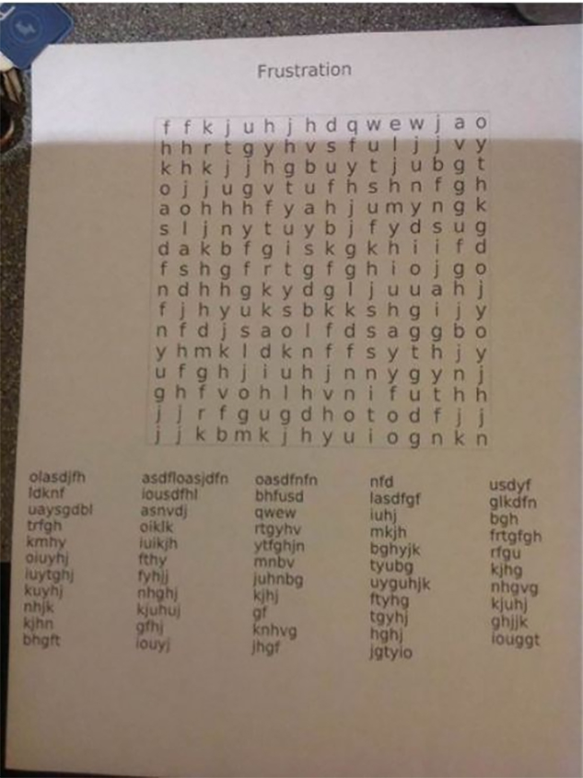 17.) The creator of this "word" search.