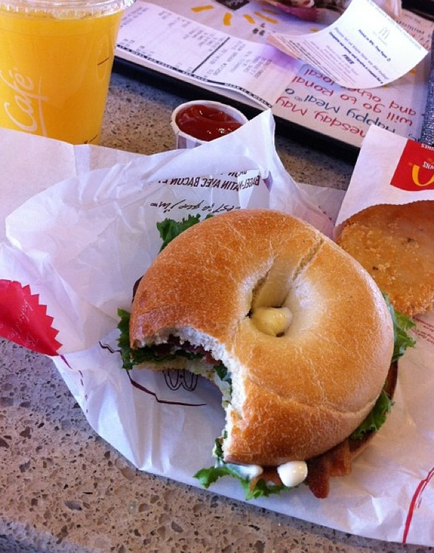 15.) BLT Bagel - McDonald's (Canada)