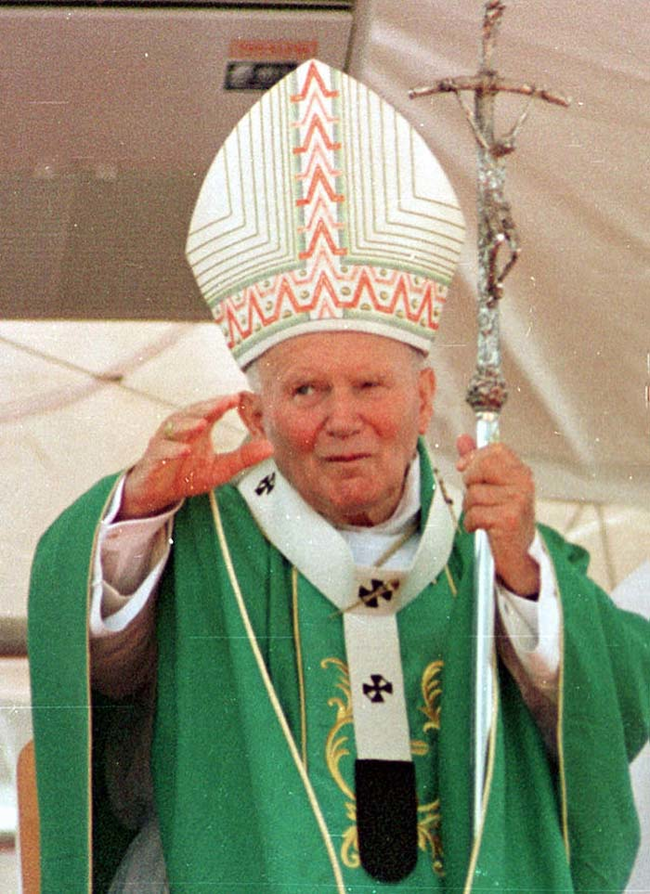 8.) Pope John Paul II.