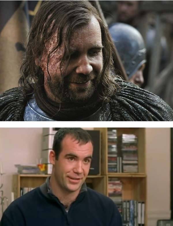 7.) The Hound with and without makeup.