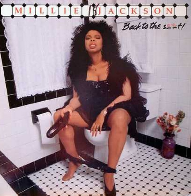 I like how Millie Jackson probably hired a set designer to clean the bathroom and a costume designer for the dress, and neither of them was like, "Yeah no, this is a terrible idea."