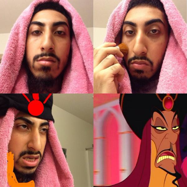 10.) Jafar, you evil! Oh wait! That's not Jafar. WHEW.