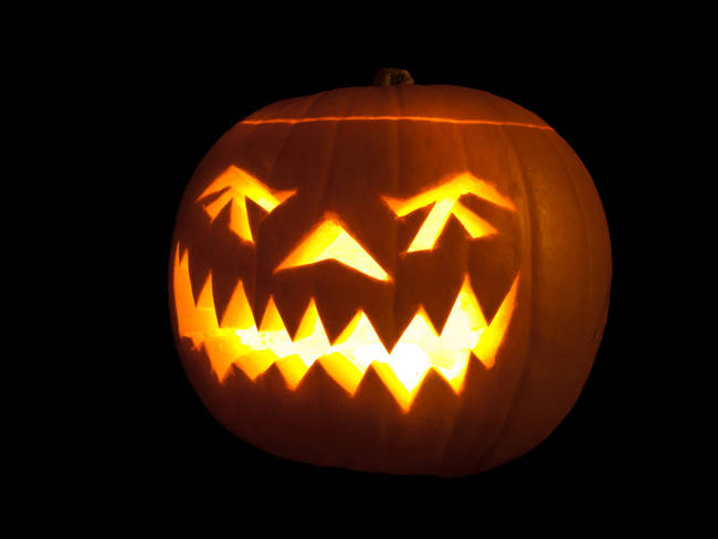 13.) If your neighborhood is filled with small children, keep the jack-o-lanterns off the doorstep or put flashlights instead of candles inside them.