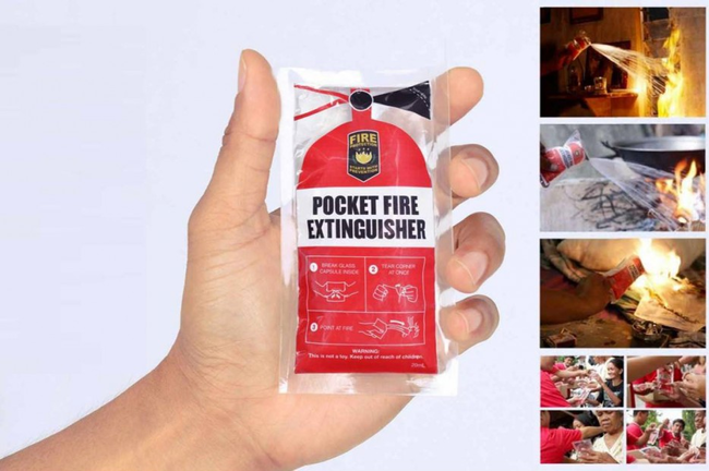 4.) Pocket Fire Extinguisher