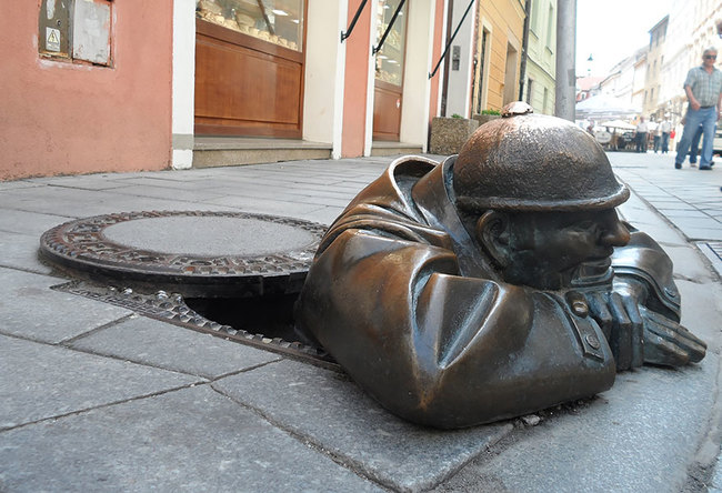 8.) Man At Work (Bratislava, Slovakia)