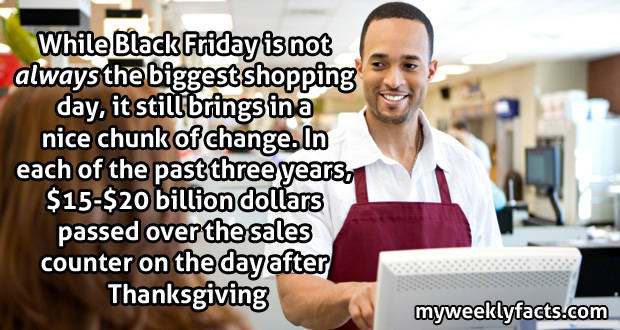 I wonder what the bigger shopping days are.