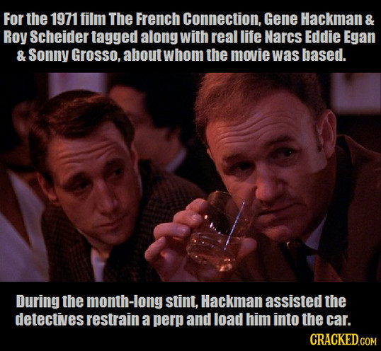 20.) Gene Hackman and Roy Scheider, The French Connection